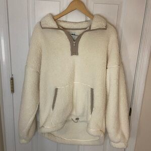 SO Cream Sherpa Pullover